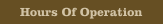 Hours Of Operation